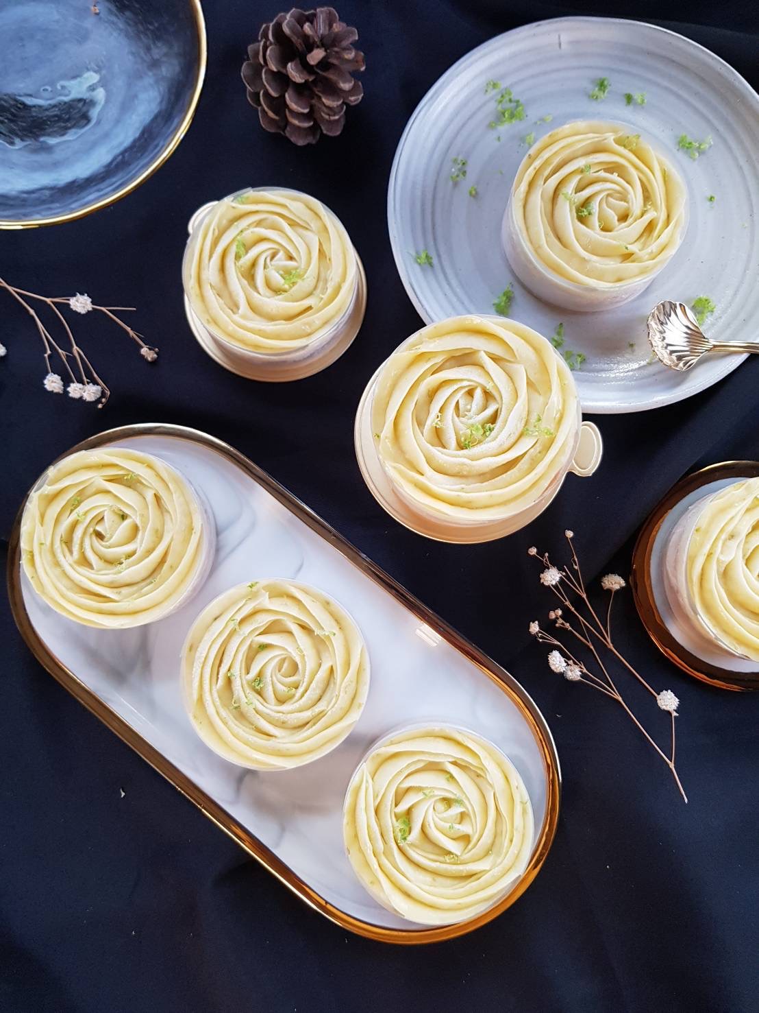 招牌檸檬玫瑰花塔